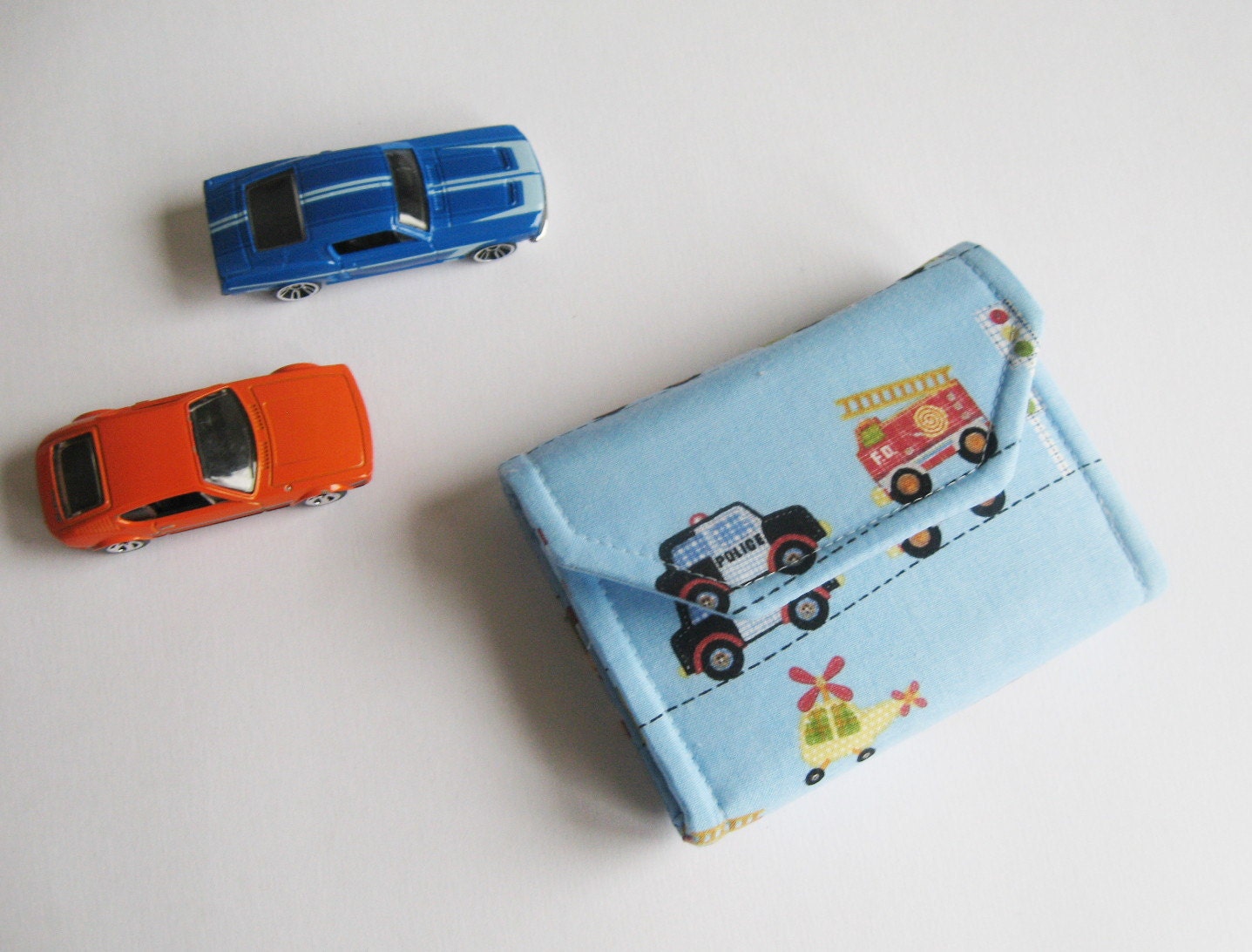 The ORIGINAL Car Wallet with POCKET (holds 2) ... Rescue ... available in other fabrics