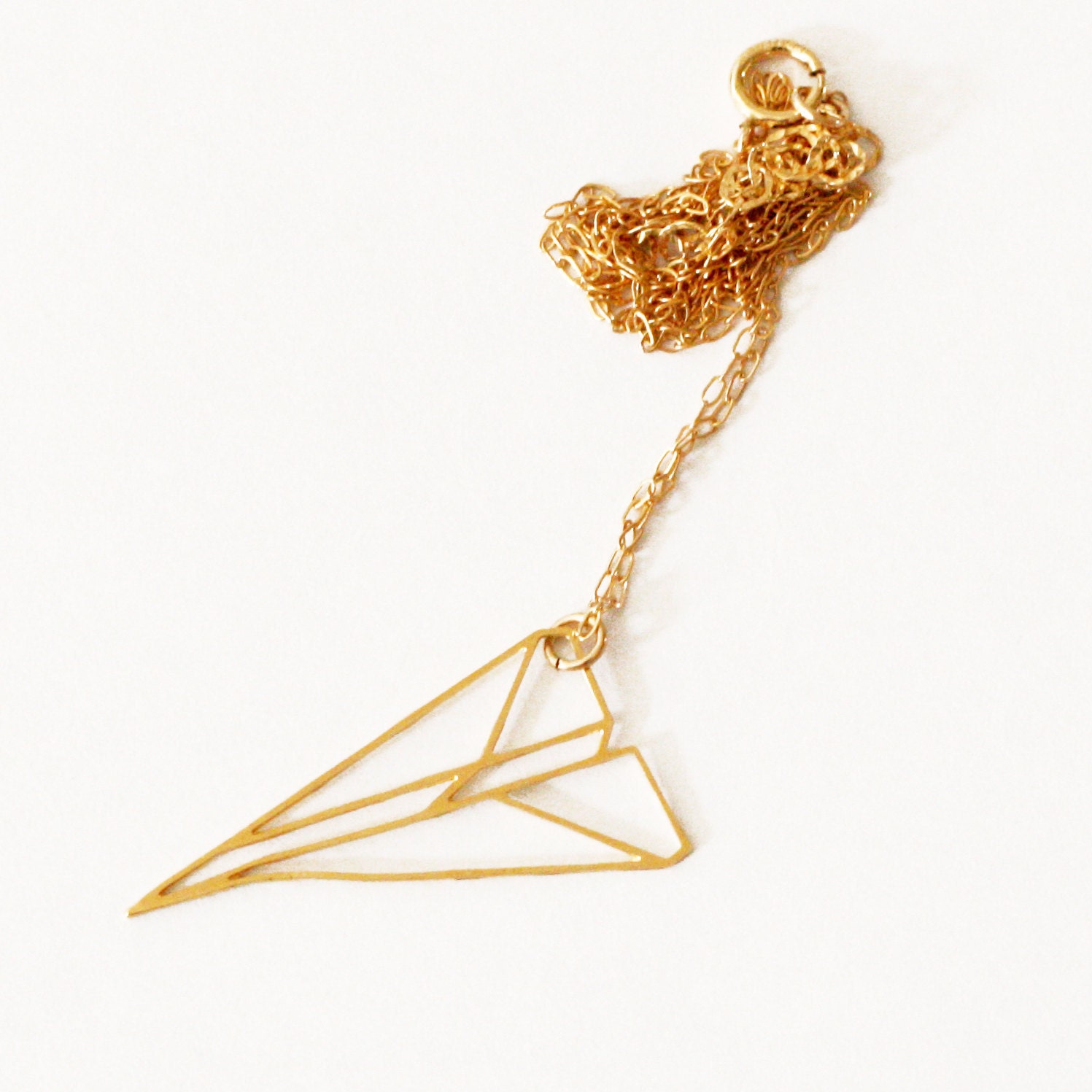 wild thing PAPER PLANE inspired pendant