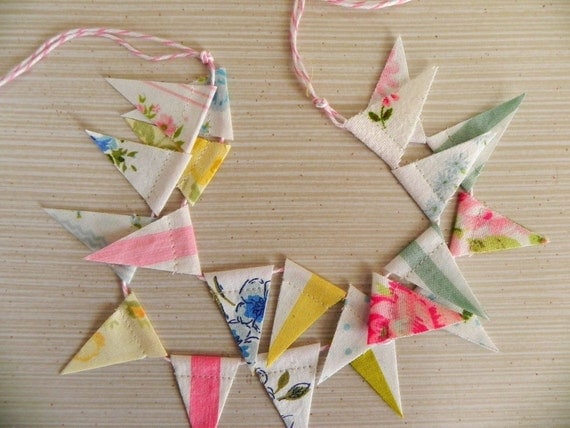 Shabby Vintage Cake Bunting Decoration Il_570xn