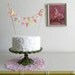 Pink Orange Cocktail Fabric Cake Bunting Decoration