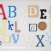 Alphabet Set -Wooden Letters -Alphabet Wall-ABC Wall- PAINTED 12" to 6" letters various thicknesses