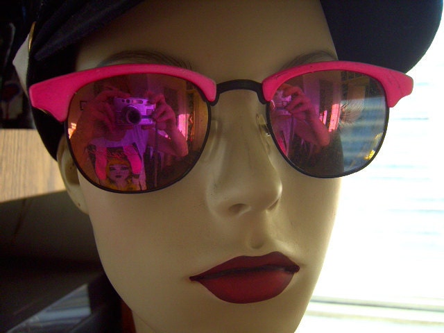 Neon Pink Wayfarers