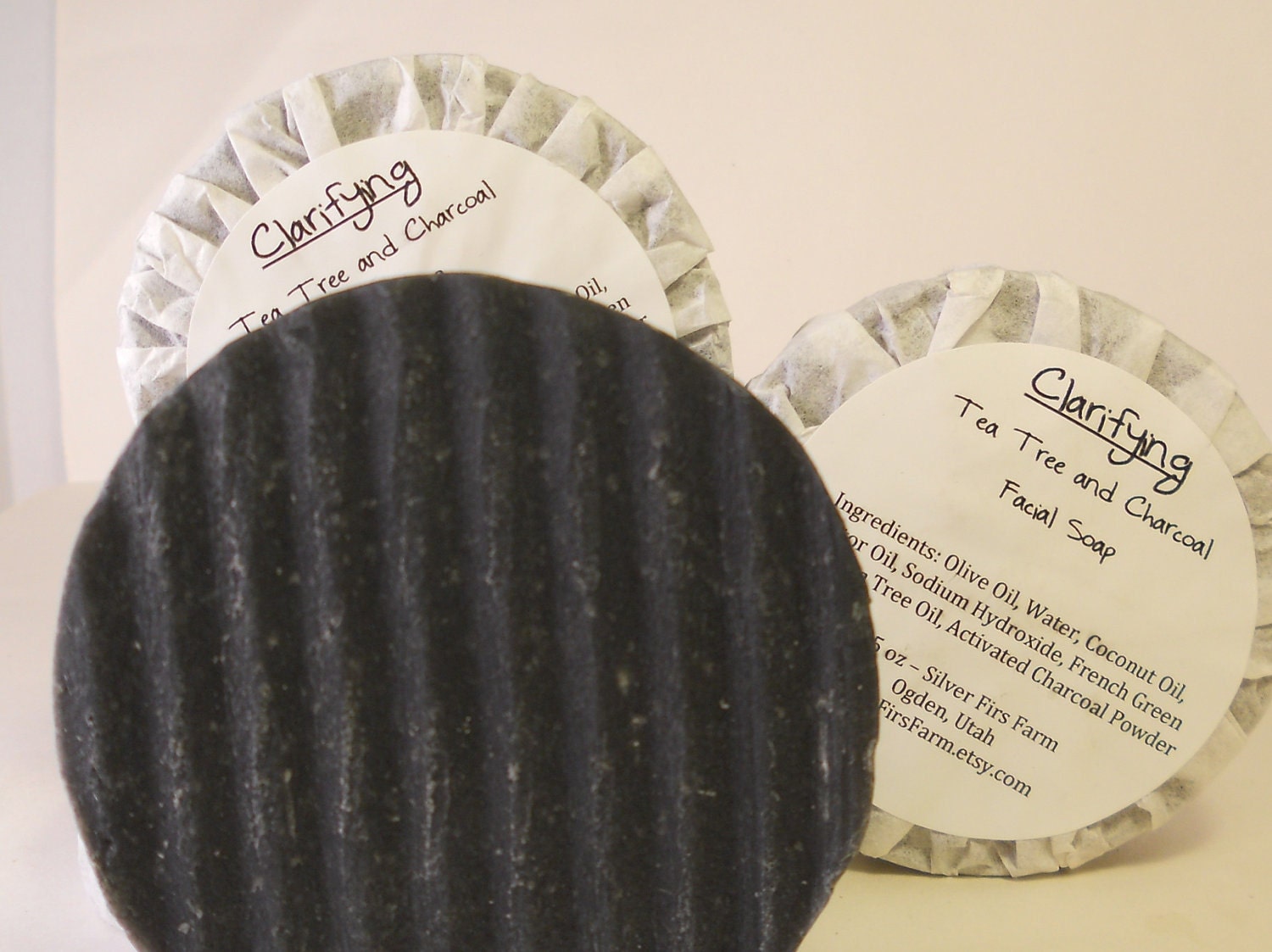 Charcoal and Clay Tea Tree Facial Soap