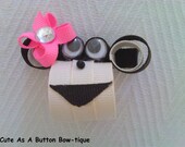 Handmade Monkey Bow/Clippie