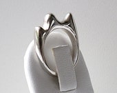 Sterling silver curves ring - Fine jewelry - Sterling silver (.925)
