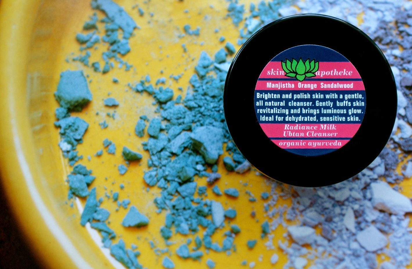 Organic Radiance Ubtan Scrub Cleanser with Sandalwood, Manjistha, Almond Meal, Rose and Award winner on epicbeautyguide.com By Skin Apotheke