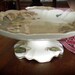 Circa 1887 Antique  English Brown Transferware Aesthetic Movement Floral Tazza Footed Compote George Jones Primroses
