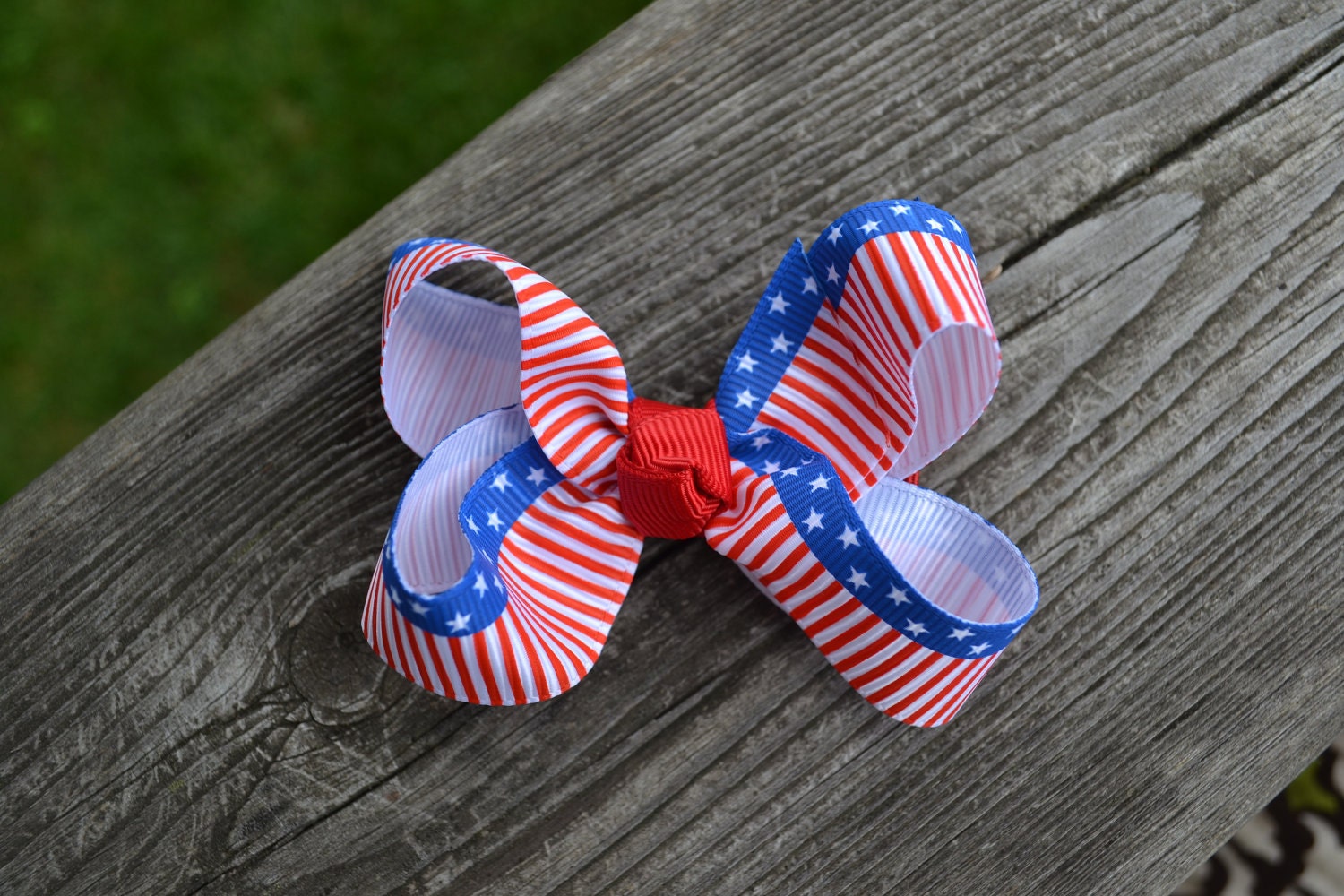 Red, White and Blue Boutique Bow- July 4th