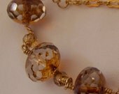 Celeste-faceted glass bracelet-free shipping