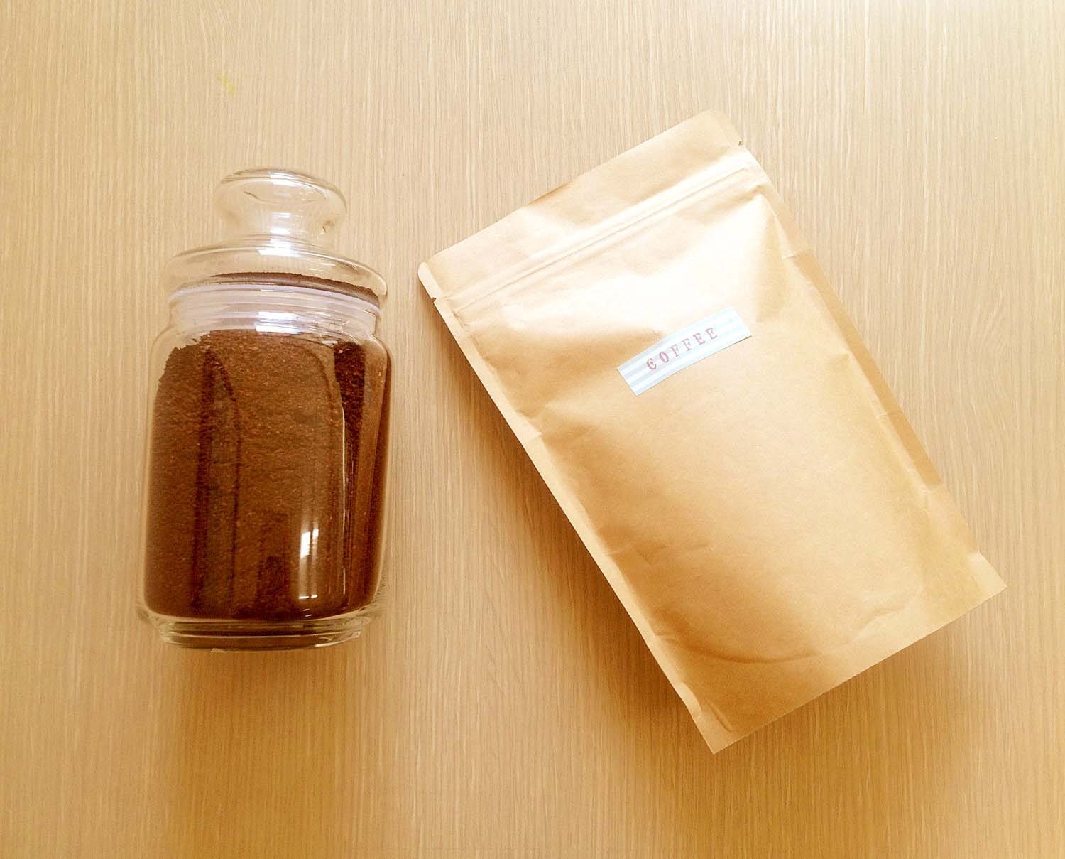 10 Natural Kraft Foil Stand Up Zip Pouches -Large size (500g)