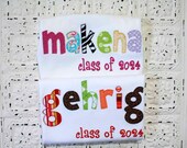 NEW-Custom Appliqued  Name- Class of 202""-   Kindergarten, First day of school Shirt- back to school- any class year available