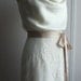 French Lace Cocktail Bridal Dress, 1940's Inspired, Pencil Skirt, Cowl Bodice, "Penny-Lee" silhouette, customizable