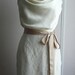 French Lace Cocktail Bridal Dress, 1940's Inspired, Pencil Skirt, Cowl Bodice, "Penny-Lee" silhouette, customizable