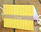 Herringbone Personalized Stationery - Personalized Stationary Set of 12