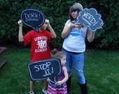 Photobooth Chalkboard Speach Bubble Kit