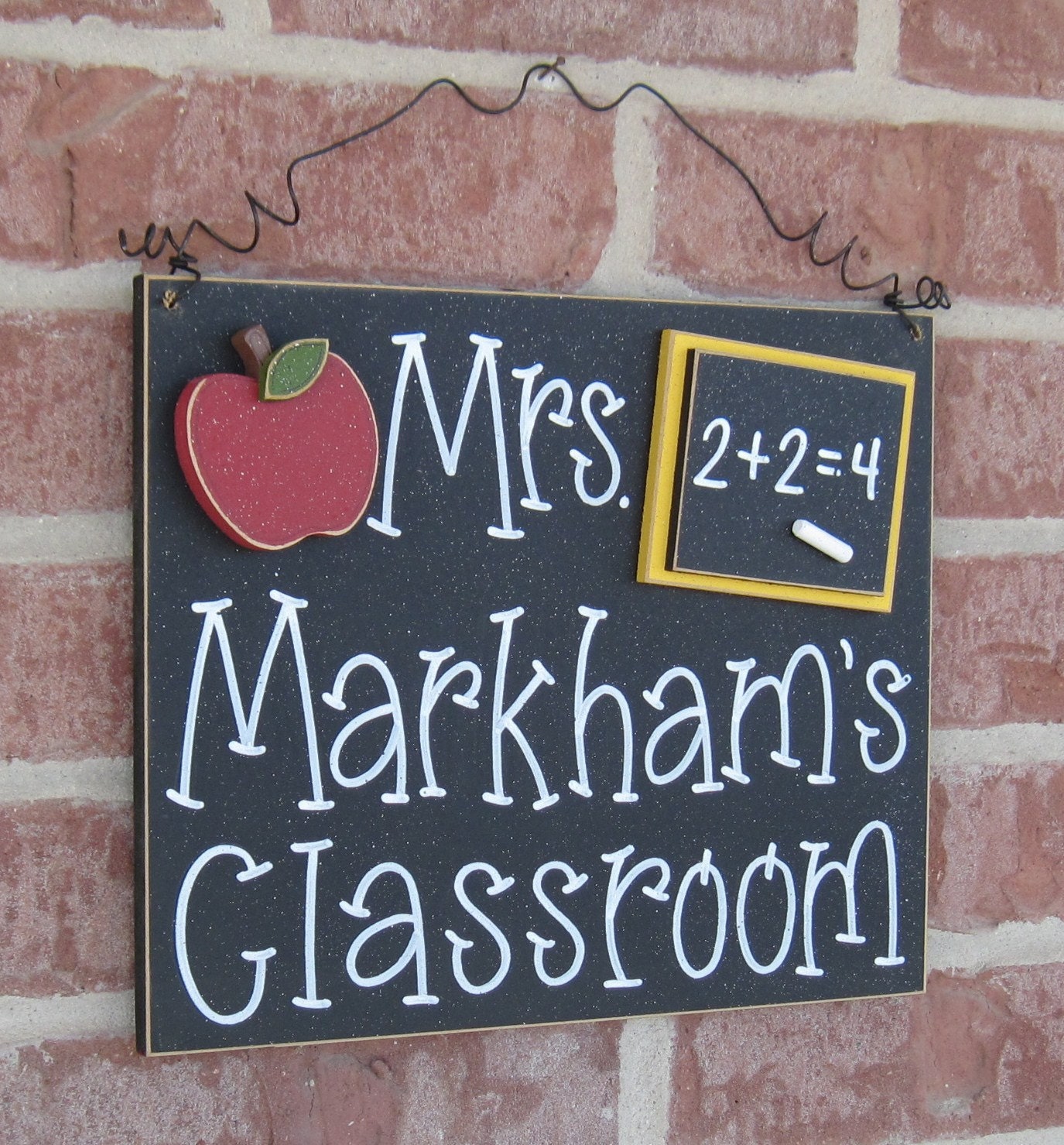 Custom Teacher Personalized Name or Word Sign for children, home, desk, shelf, decor