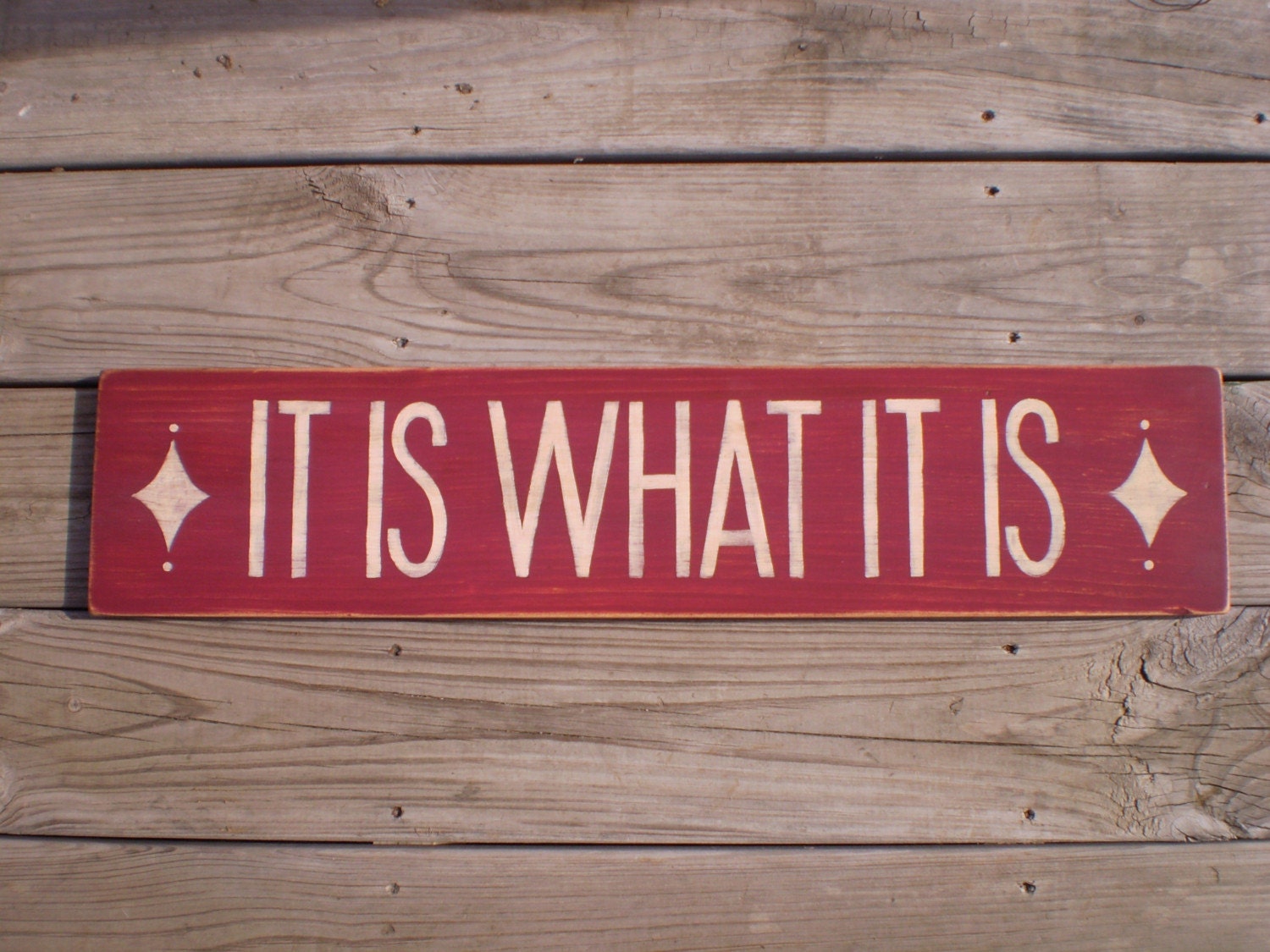 Hand Lettered Sign - It Is What It Is