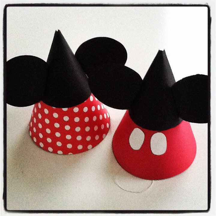 Mickey OR Minnie Mouse Party Hats