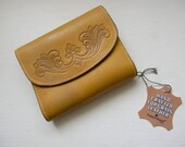 vintage. 70s Deadstock ERCU  Brown Wallet