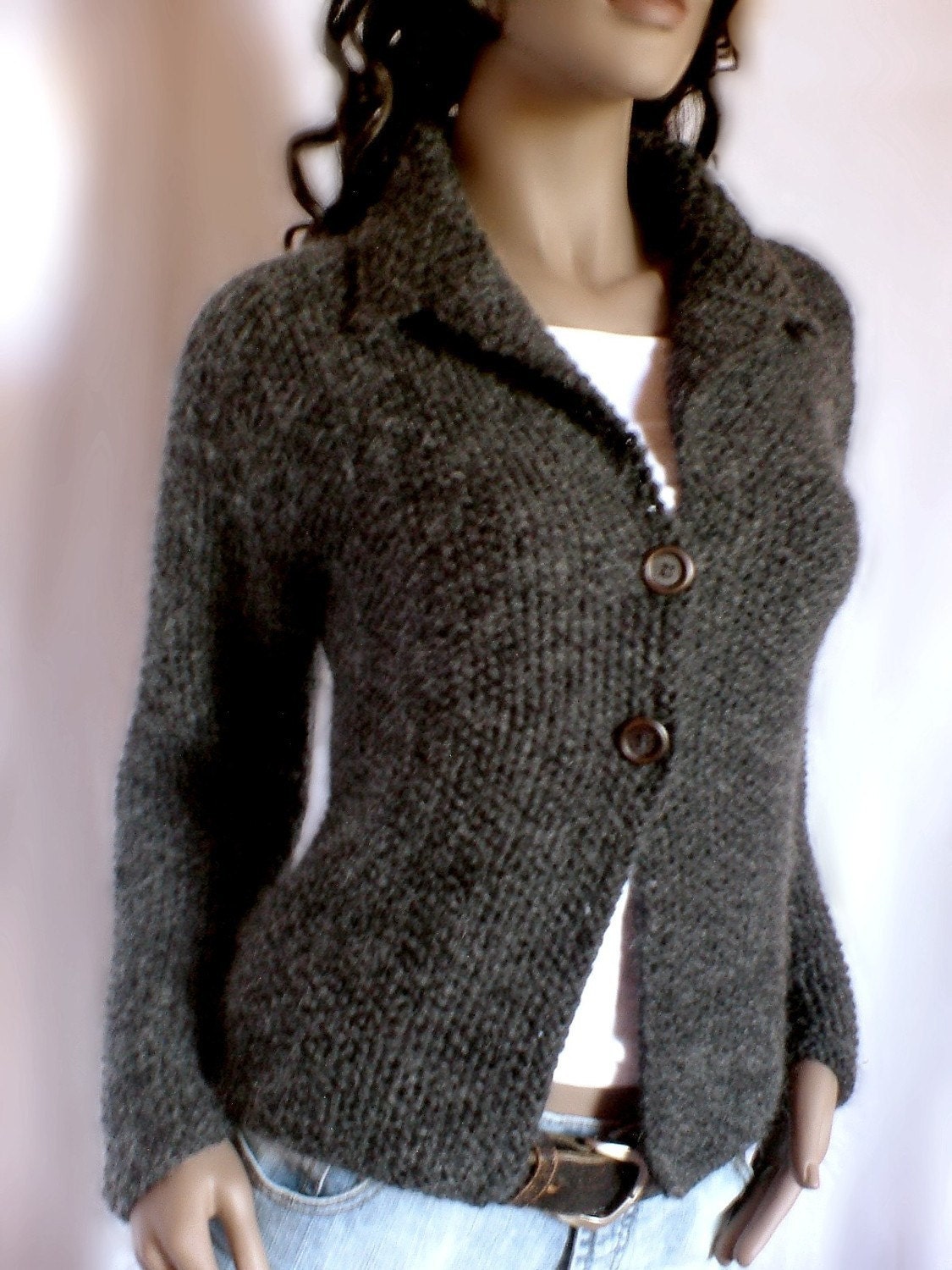 Hand Knit by Pilland Jacket in  Luxury Silk-Mohair and Baby-Merino-Custom