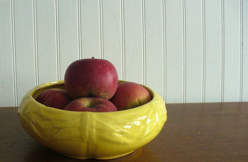 Vintage Mccoy Bulb Bowl Cheery Yellow