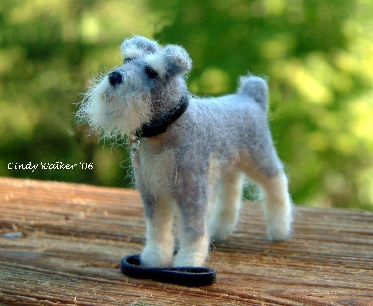 Custom Dog Portrait of Your Pet  Needle Felted  by Cindy Walker