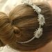 Winter Wedding Bridal Tiara - Wedding Tiara - Chic Beaded Flowers Tiara, Bridal Hair. Wreath Tiara