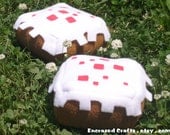 Minecraft Inspired Kitty Catnip Cake Plushie  -Free Shipping-