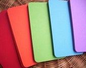 bright shades blank business cards - 200pc mix