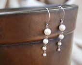 graduated pearl earrings