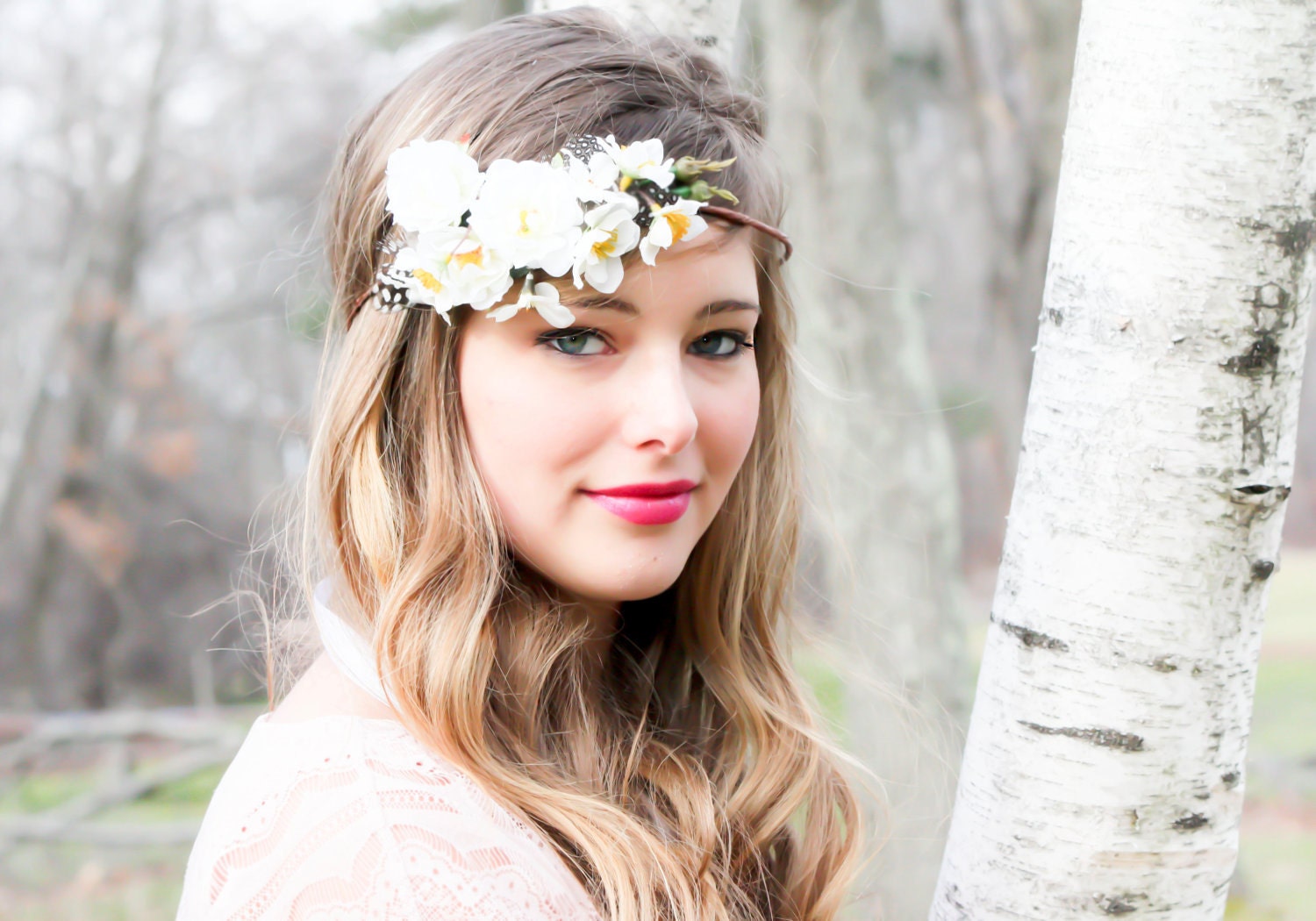 wedding hair accessories, white bridal hairpiece, wedding headband, flower hair accessory