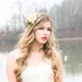 rustic bridal headpiece, woodland wedding, pine cone rose - A Love Like Ours -