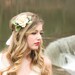 rustic bridal headpiece, woodland wedding, pine cone rose - A Love Like Ours -