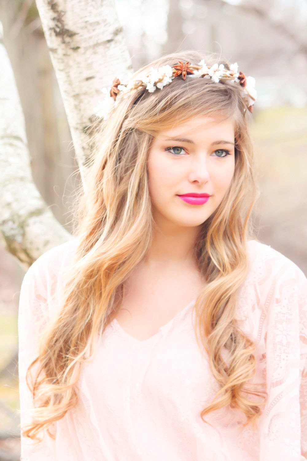 wedding accessories, bridal headband, bridal hair flower, rustic wedding flower bridal hair crown, woodland wedding, bridal headpiece
