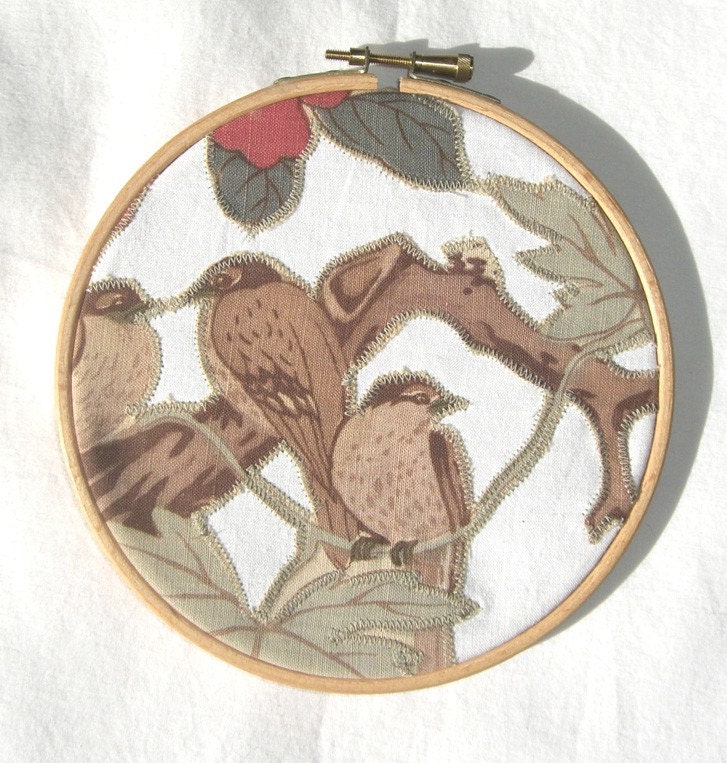 Woodland Birds Applique Wall Decor