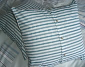 SALE Pair of Stuffed Shirt Stripey Ocean Pacific Yacht Caravan cushion covers