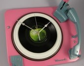 Classic Monarch Turntable re-engineered and refurbished to a beautiful clock with Beatles single