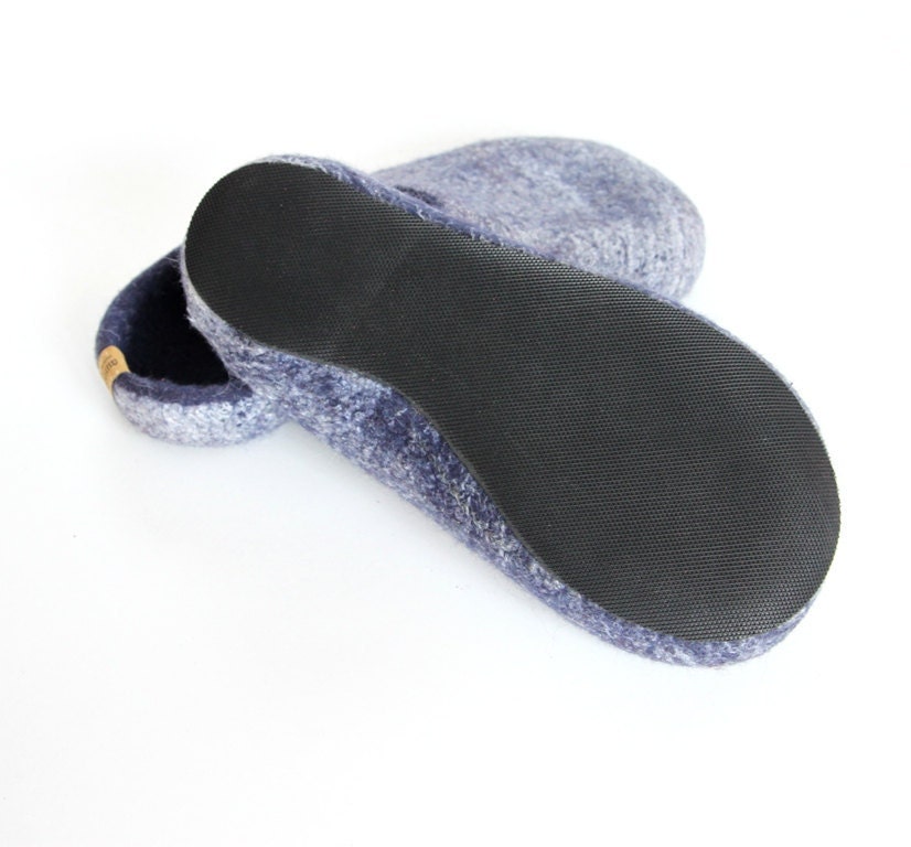 Felted wool slippers unisex --- Handmade to Order