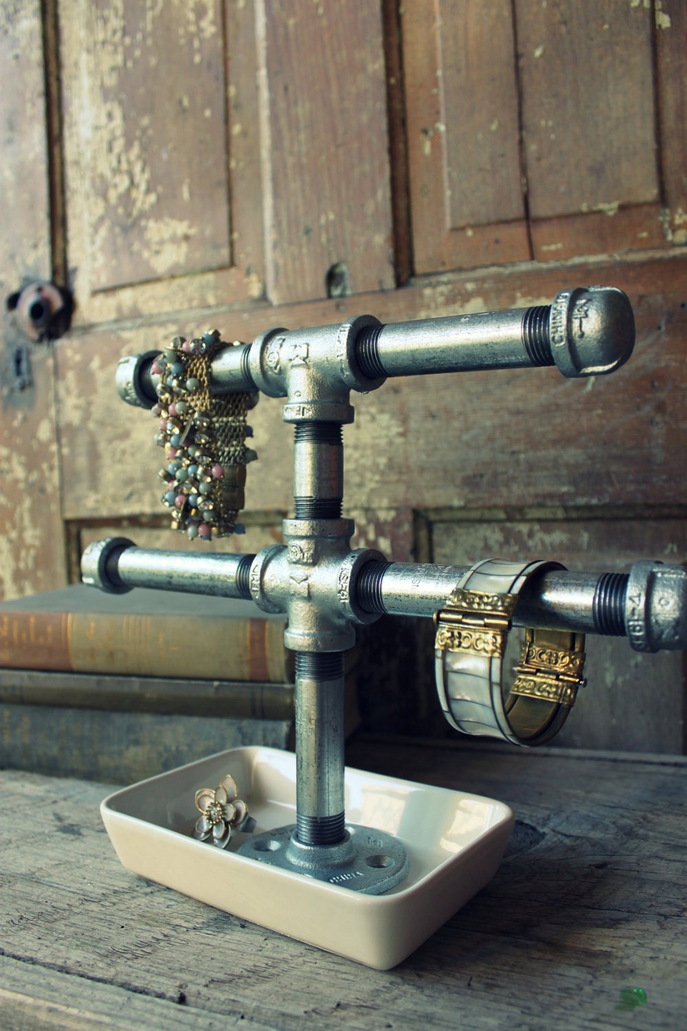 industrial chic jewelry display stand - small