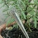 Herb Garden Stakes  Set of 5 seedling markers vintage silver plated silverware by beachhouseliving etsy