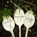 Recycled Silverware Garden Markers  Set of 3  Parsley Rosemary Thyme silver plated flatware beach house living etsy