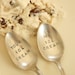 Vintage My Ice Cream Your Ice Cream silver plated Spoon set recycled flatware beachhouseliving on etsy