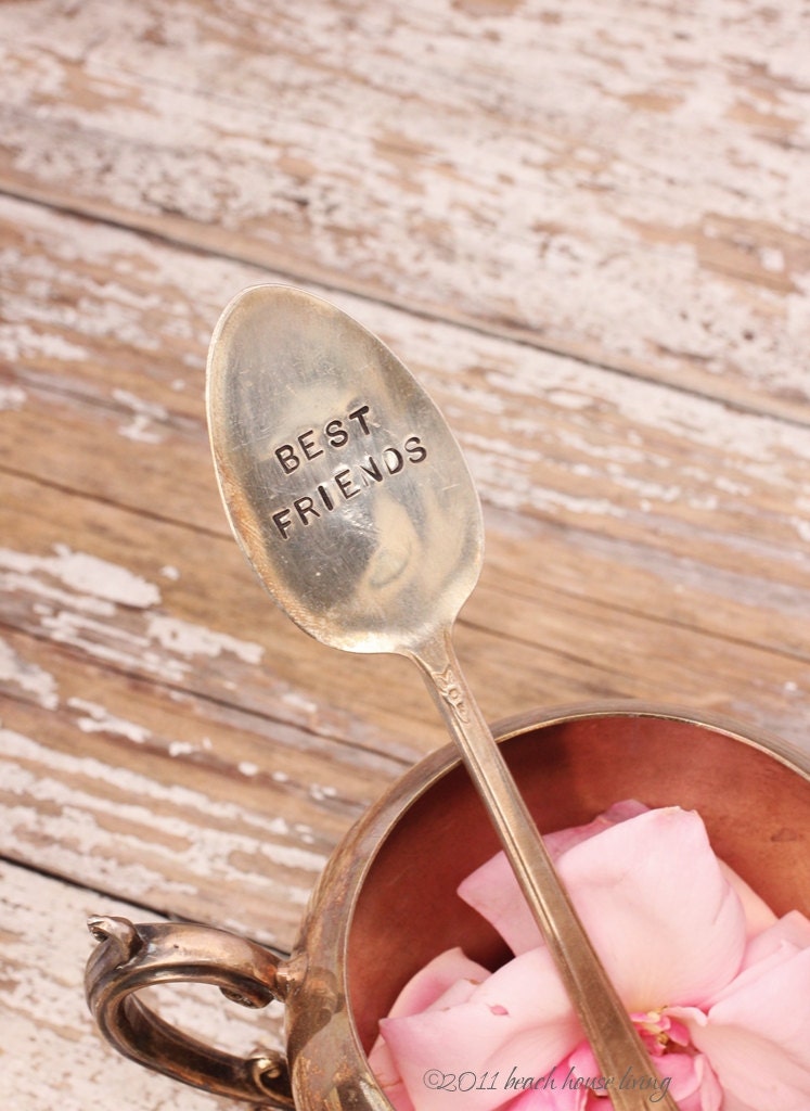 Vintage silver plated flatware Best Friends silverware Garden Marker  recycled