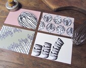 Recipe Cards, Farm to Table, Set of 12, Assorted designs