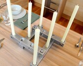 4 piece  CANDELABRA  - 12 inch  aluminum candle holder set
