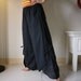 Summer Vacation - Black Light Cotton Wide Legs Pants