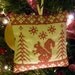 Christmas Scandinavian Ornament - squirrel