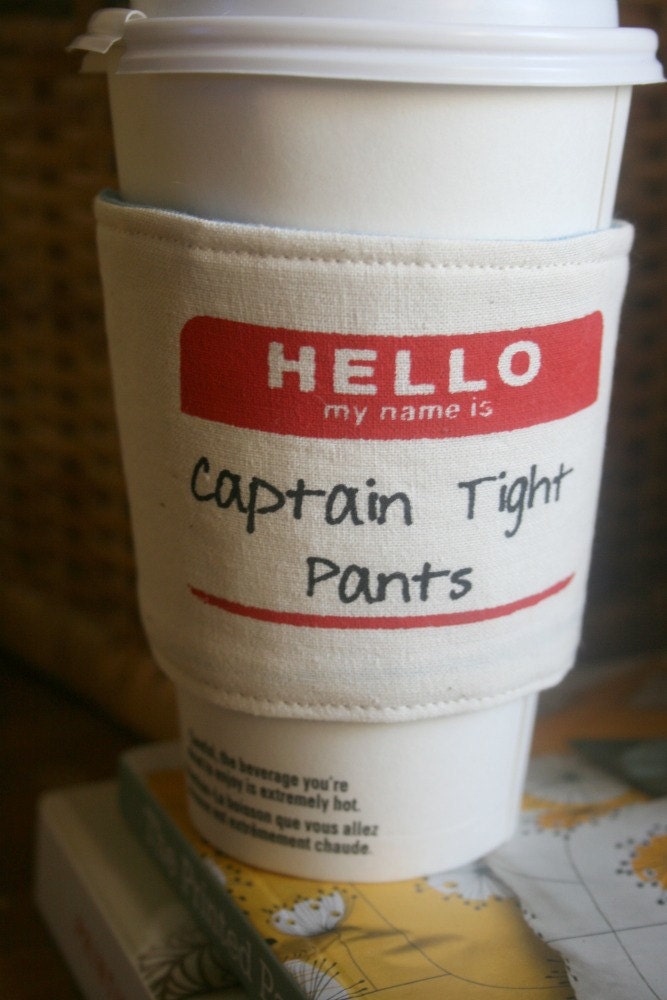 Captain Tight Pants cup cozy