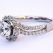 CUSTOM Made For YOU - 1.60 carat Round - Halo - Pave - Antique Style - Diamond Engagement Ring 14K white gold - Weddings- Luxury- Brides