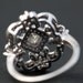 DUCHESS - Diamond Engagement Ring or Right Hand ring SEMI-MOUNT-14K white gold - Weddings- Luxury- Brides - art deco - BP0011